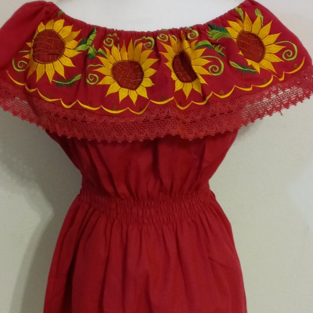 Beautiful Mexican Floral Embroidered  blouse